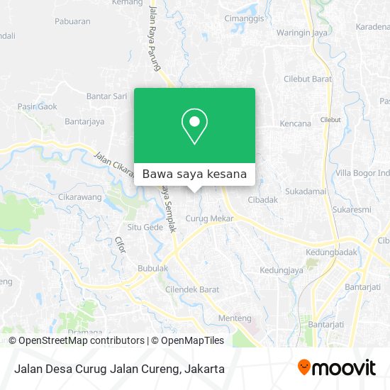 Peta Jalan Desa Curug Jalan Cureng