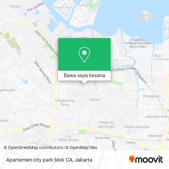 Peta Apartemen city park blok CA