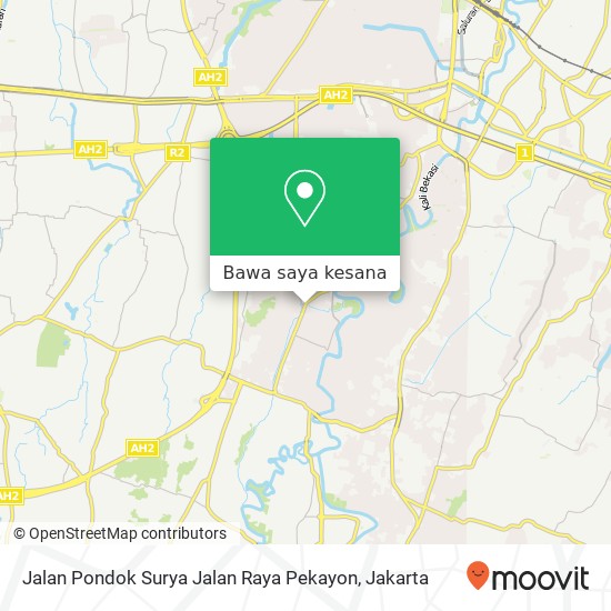 Peta Jalan Pondok Surya Jalan Raya Pekayon