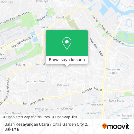 Peta Jalan Kesayangan Utara / Citra Garden City 2