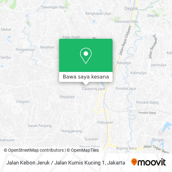 Peta Jalan Kebon Jeruk / Jalan Kumis Kucing 1