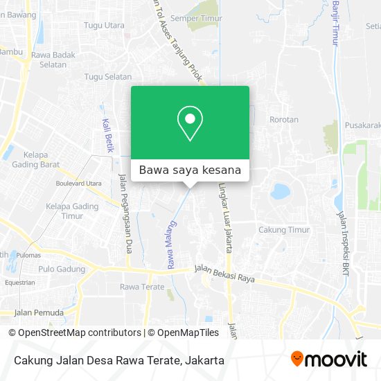 Peta Cakung Jalan Desa Rawa Terate