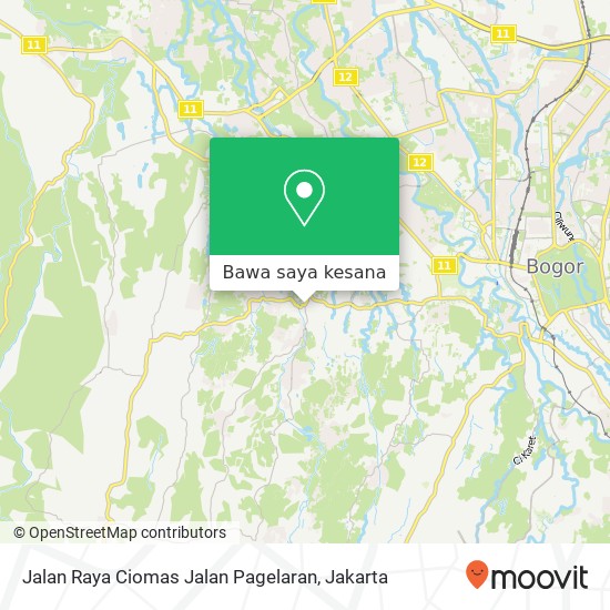 Peta Jalan Raya Ciomas Jalan Pagelaran