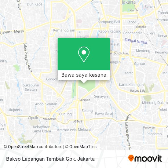 Peta Bakso Lapangan Tembak Gbk