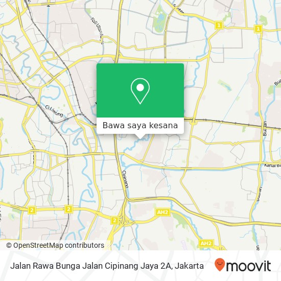 Peta Jalan Rawa Bunga Jalan Cipinang Jaya 2A