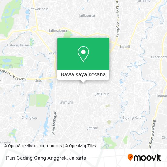 Peta Puri Gading Gang Anggrek