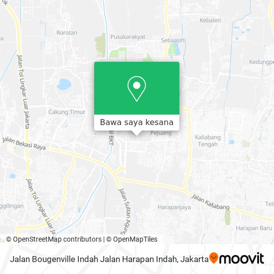 Peta Jalan Bougenville Indah Jalan Harapan Indah