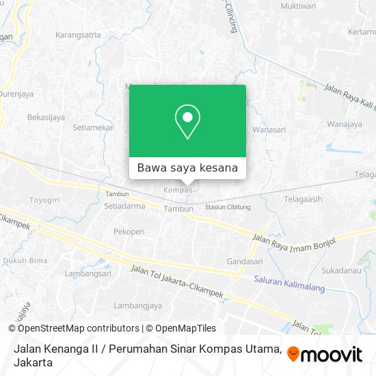 Peta Jalan Kenanga II / Perumahan Sinar Kompas Utama