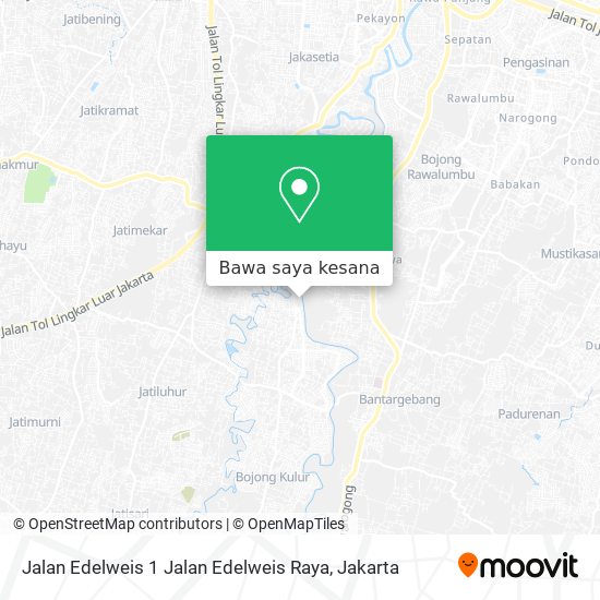 Peta Jalan Edelweis 1 Jalan Edelweis Raya