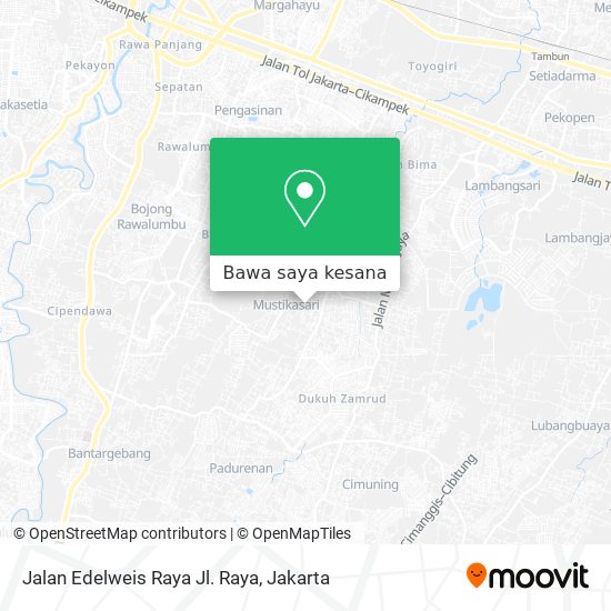 Peta Jalan Edelweis Raya Jl. Raya