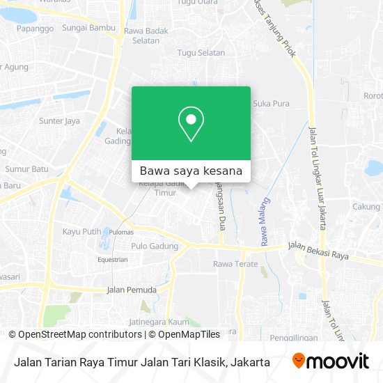 Peta Jalan Tarian Raya Timur Jalan Tari Klasik