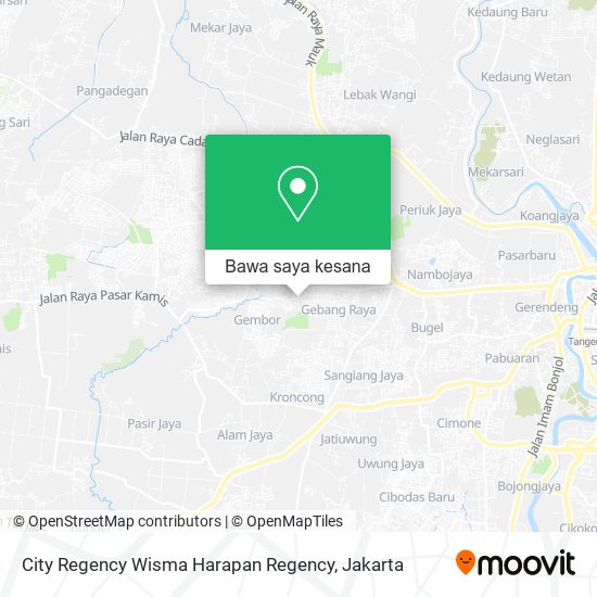 Peta City Regency Wisma Harapan Regency