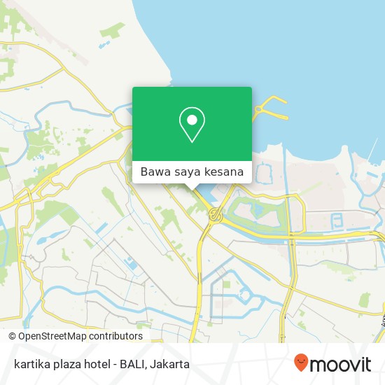 Peta kartika plaza hotel - BALI