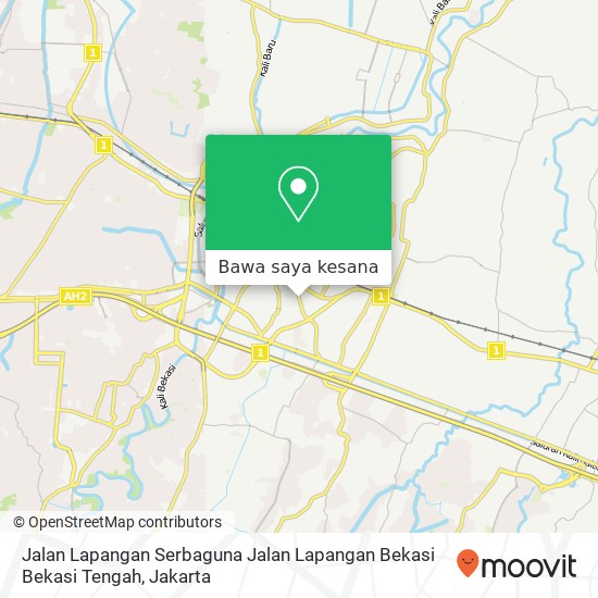 Peta Jalan Lapangan Serbaguna Jalan Lapangan Bekasi Bekasi Tengah