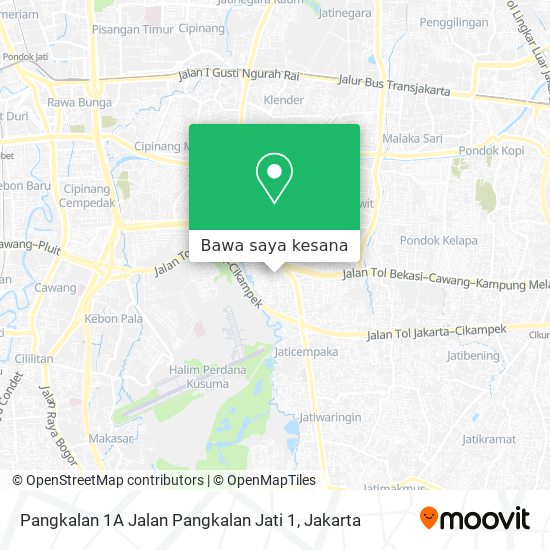 Peta Pangkalan 1A Jalan Pangkalan Jati 1