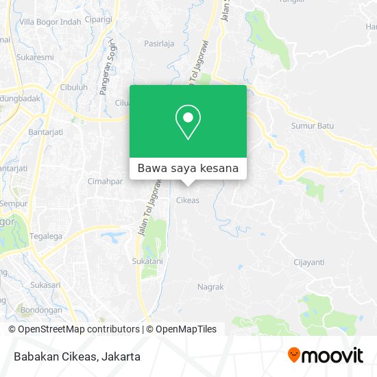 Peta Babakan Cikeas