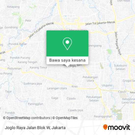 Peta Joglo Raya Jalan Blok W