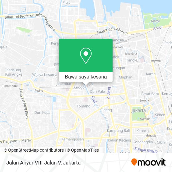 Peta Jalan Anyar VIII Jalan V