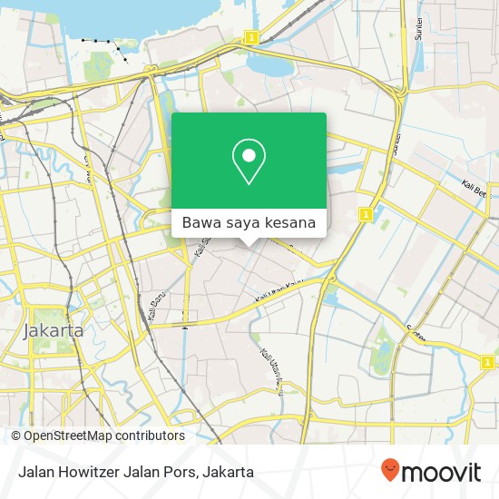 Peta Jalan Howitzer Jalan Pors