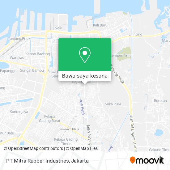 Peta PT Mitra Rubber Industries