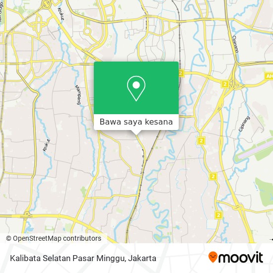 Peta Kalibata Selatan Pasar Minggu