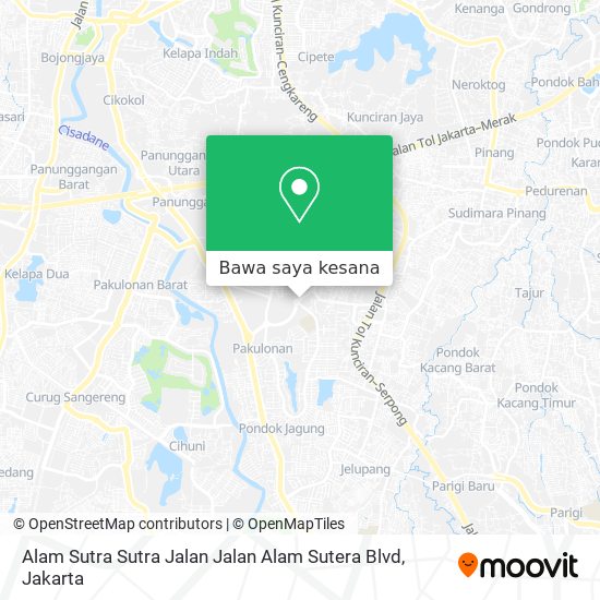 Peta Alam Sutra Sutra Jalan Jalan Alam Sutera Blvd