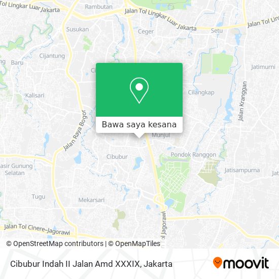 Peta Cibubur Indah II Jalan Amd XXXIX
