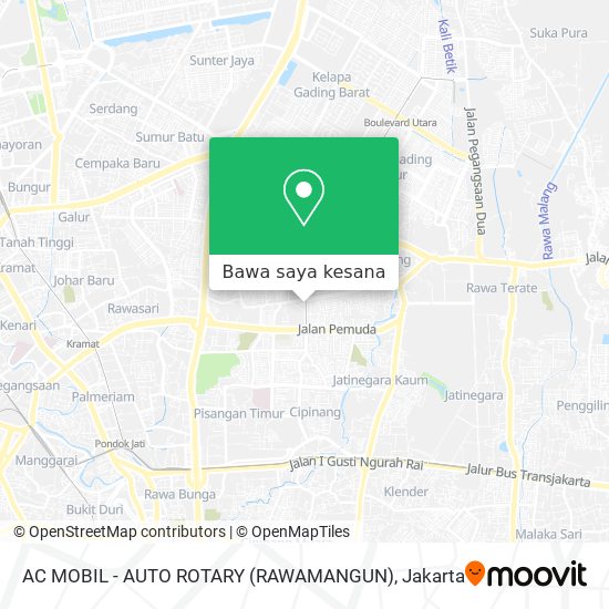 Peta AC MOBIL - AUTO ROTARY (RAWAMANGUN)