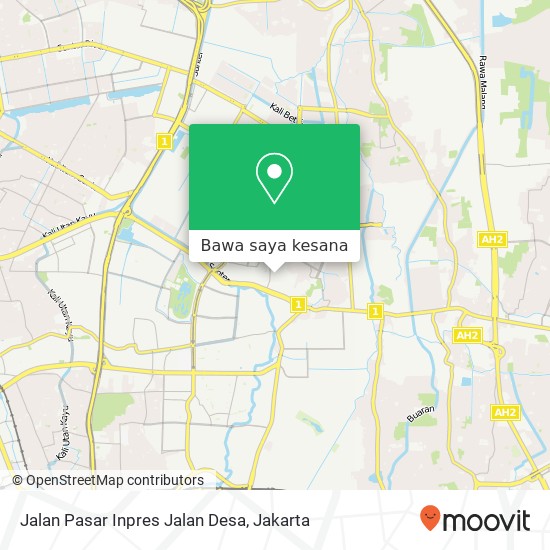 Peta Jalan Pasar Inpres Jalan Desa