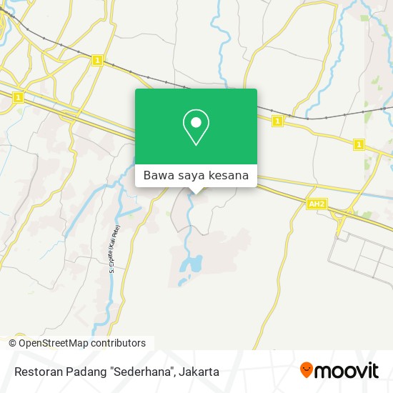 Peta Restoran Padang "Sederhana"