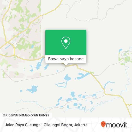 Peta Jalan Raya Cileungsi- Cileungsi Bogor