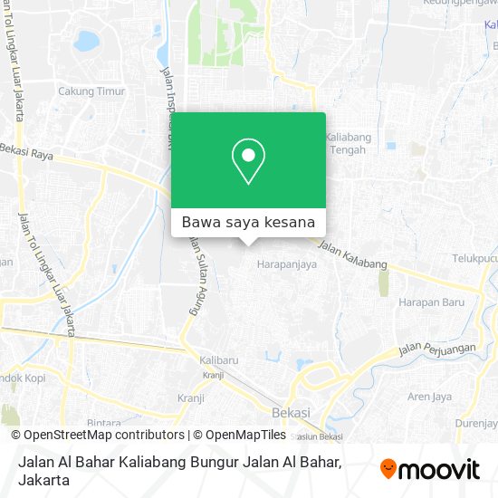 Peta Jalan Al Bahar Kaliabang Bungur Jalan Al Bahar
