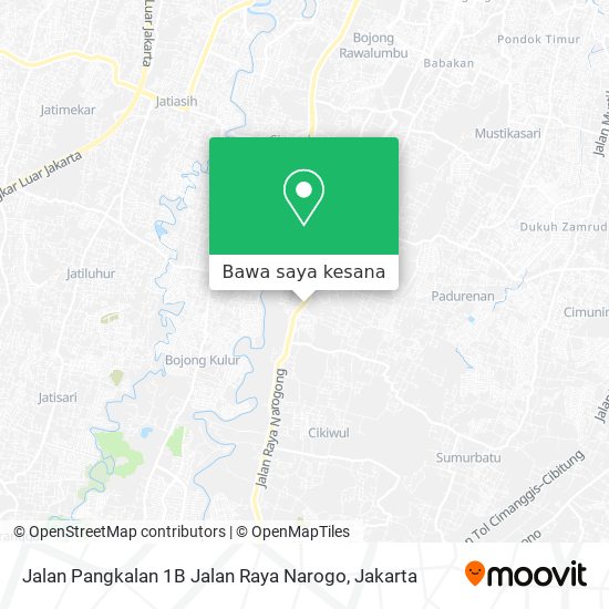 Peta Jalan Pangkalan 1B Jalan Raya Narogo