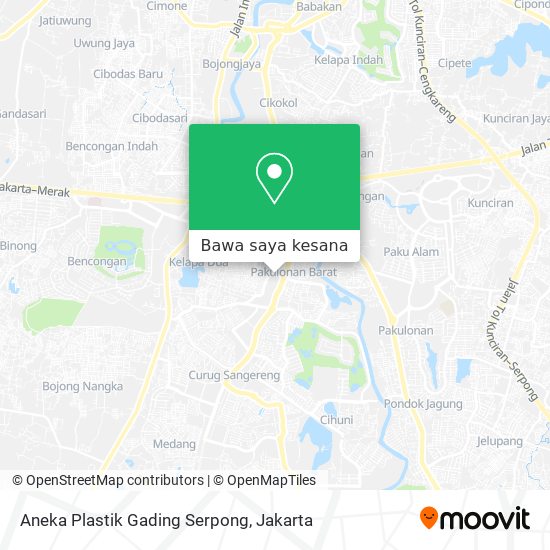 Peta Aneka Plastik Gading Serpong