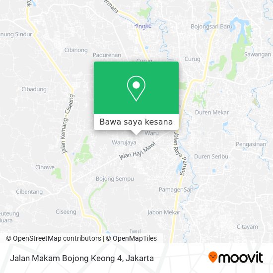 Peta Jalan Makam Bojong Keong 4