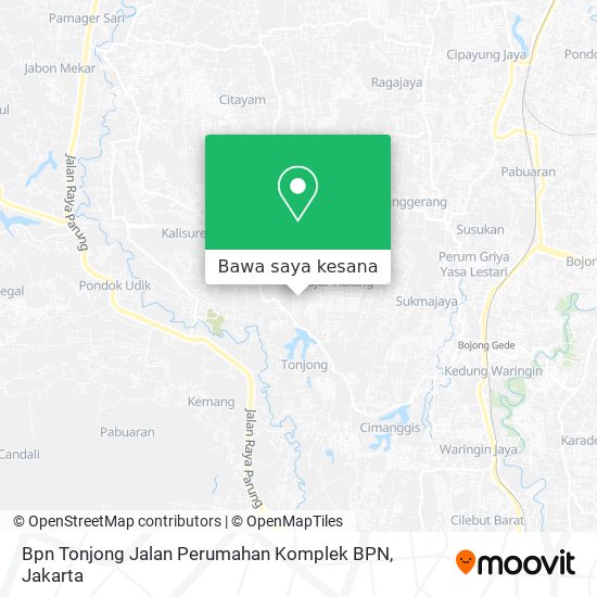 Peta Bpn Tonjong Jalan Perumahan Komplek BPN