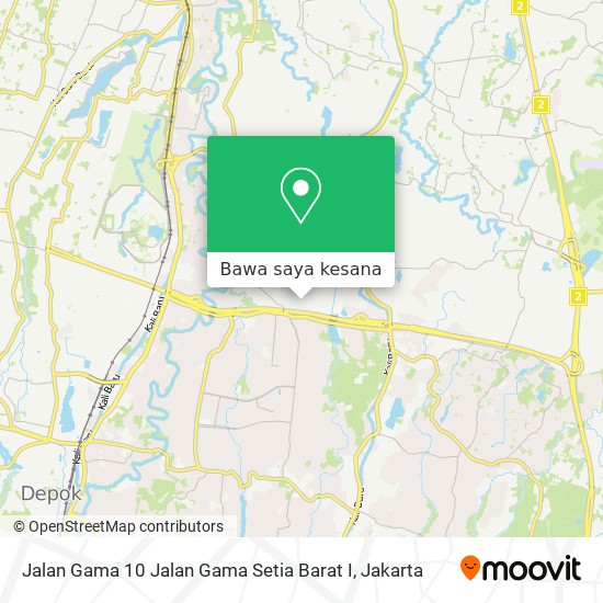 Peta Jalan Gama 10 Jalan Gama Setia Barat I