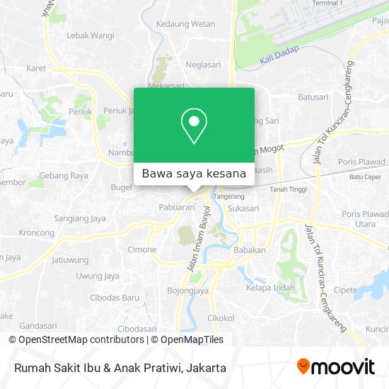 Peta Rumah Sakit Ibu & Anak Pratiwi