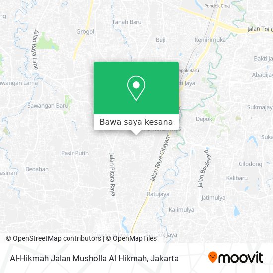 Peta Al-Hikmah Jalan Musholla Al Hikmah