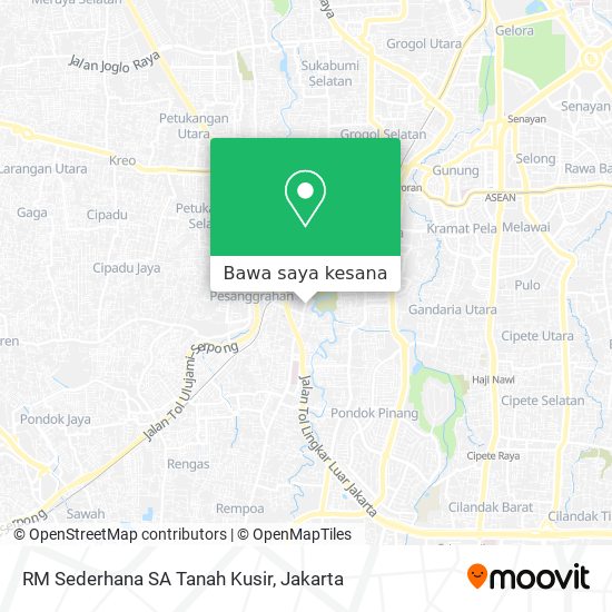 Peta RM Sederhana SA Tanah Kusir
