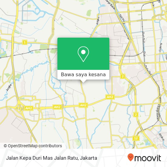 Peta Jalan Kepa Duri Mas Jalan Ratu