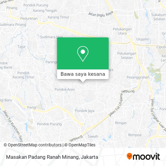 Peta Masakan Padang Ranah Minang