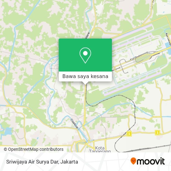 Peta Sriwijaya Air Surya Dar