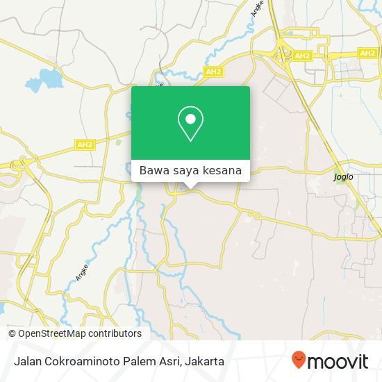 Peta Jalan Cokroaminoto Palem Asri