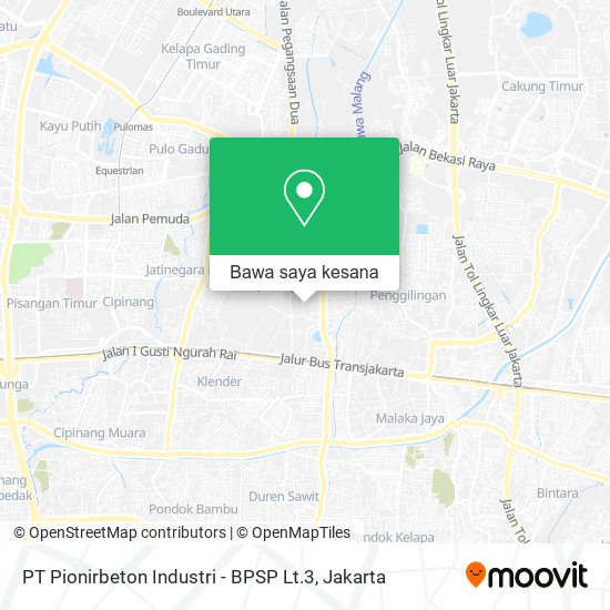 Peta PT Pionirbeton Industri - BPSP Lt.3