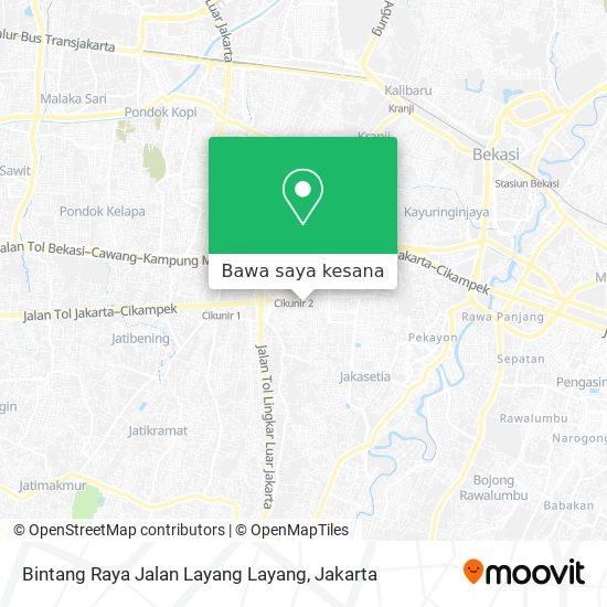 Peta Bintang Raya Jalan Layang Layang