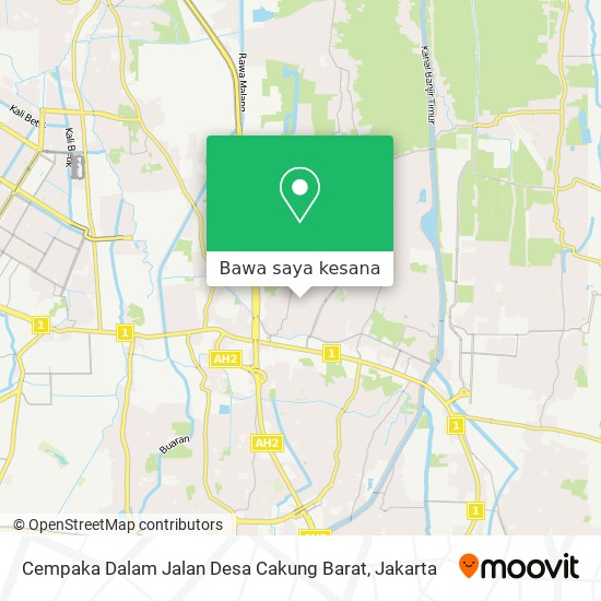 Peta Cempaka Dalam Jalan Desa Cakung Barat