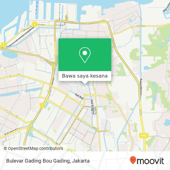 Peta Bulevar Gading Bou Gading