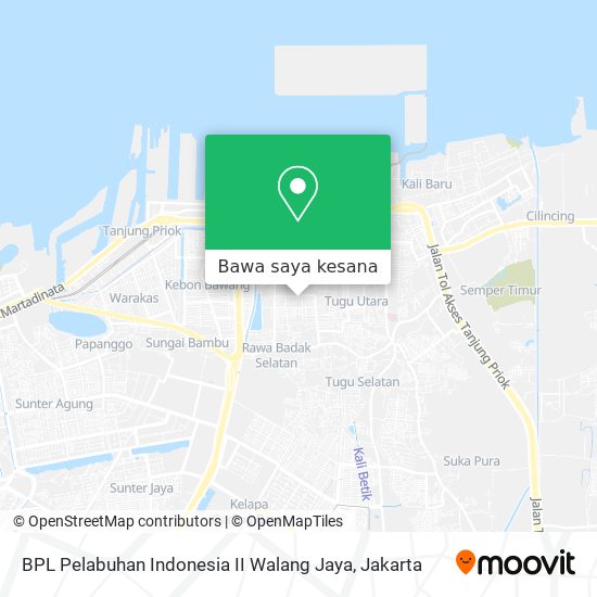 Peta BPL Pelabuhan Indonesia II Walang Jaya