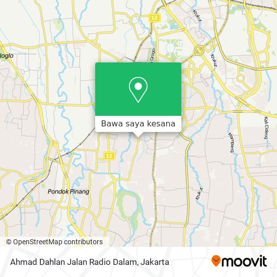 Peta Ahmad Dahlan Jalan Radio Dalam